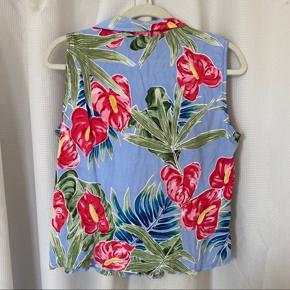 Vintage Hawaiian Tropical Print Button Down - Picture 4 of 4